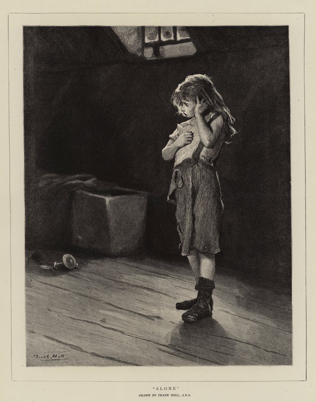 Alene av Frank Holl
