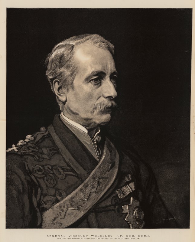 General Viscount Wolseley, KP, GCB, GCMG av Frank Holl