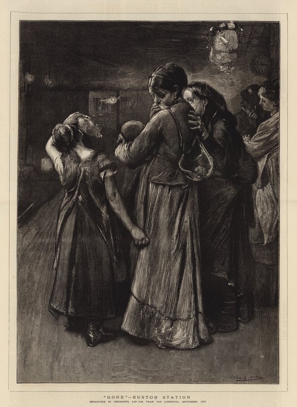 Borte, Euston Station av Frank Holl