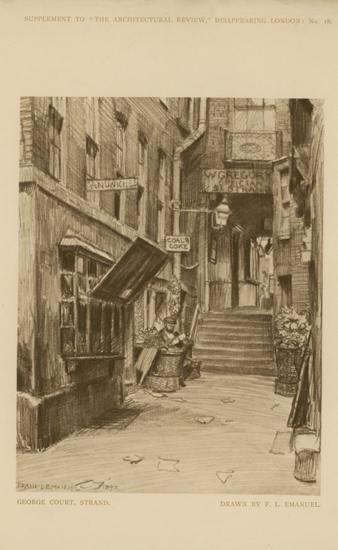 George Court on the Strand (gravering) av Frank Lewis Emanuel