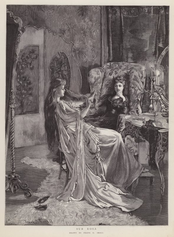 Sub Rosa (litho) av Frank Otis Small