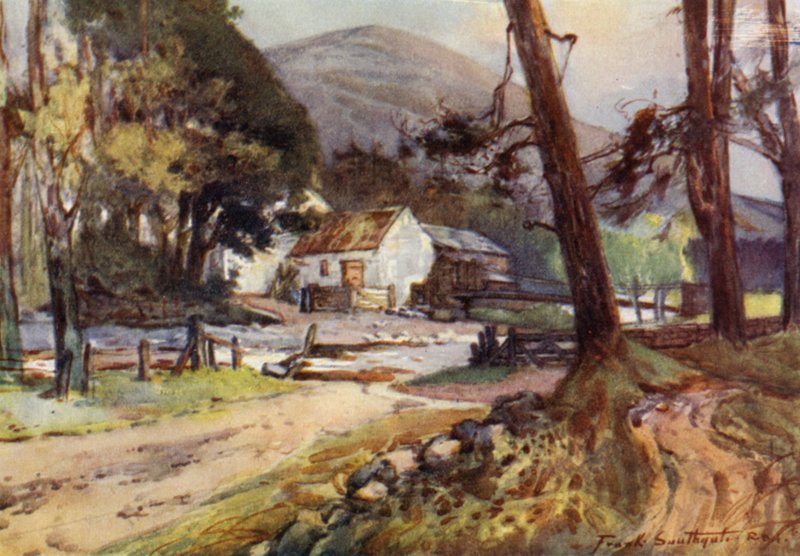 Langleford (farge litho) av Frank Southgate