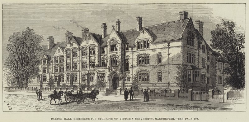 Dalton Hall, residens for studenter ved Victoria University, Manchester av Frank Watkins