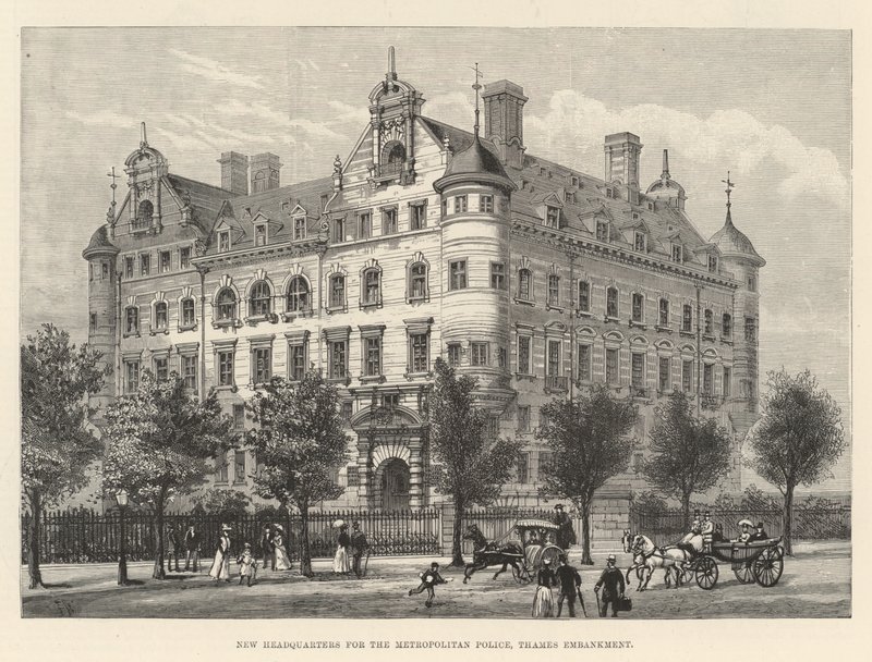 Nytt hovedkvarter for Metropolitan Police, Thames Embankment av Frank Watkins
