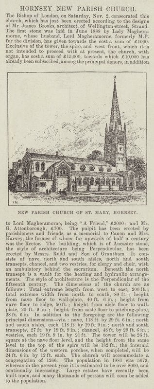 New Parish Church of St Mary, Hornsey av Frank Watkins
