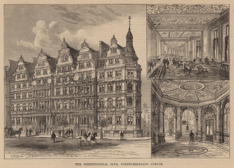 The Constitutional Club, Northumberland Avenue av Frank Watkins
