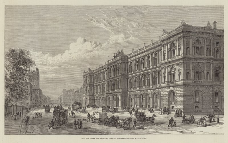 The New Home and Colonial Offices, Parliament-Street, Westminster av Frank Watkins