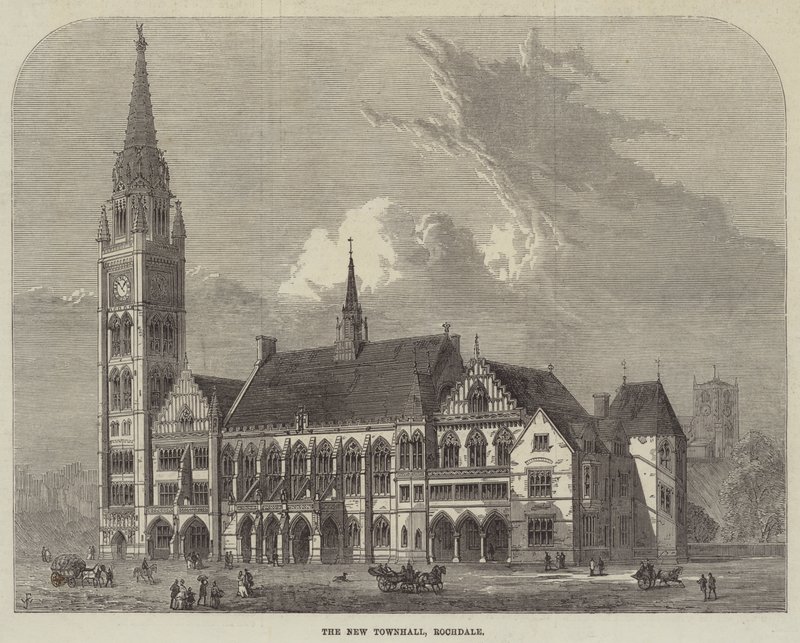 Det nye rådhuset, Rochdale av Frank Watkins