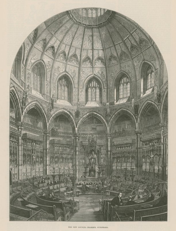 Det nye rådssalen, Guildhall, London av Frank Watkins