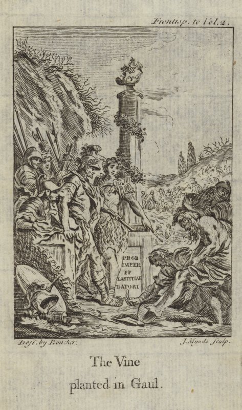 Vintreet plantet i Gallia av François Boucher