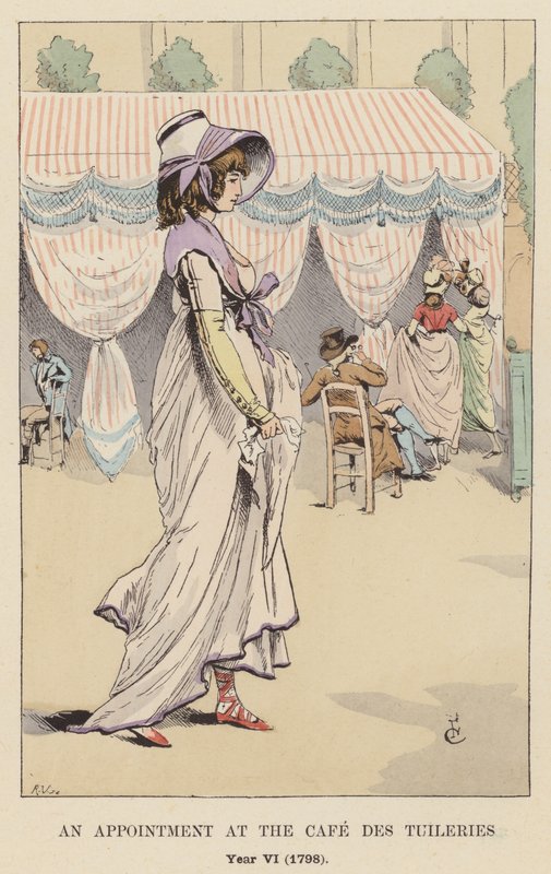 En avtale på Cafe des Tuileries, år VI, 1798 av François Courboin