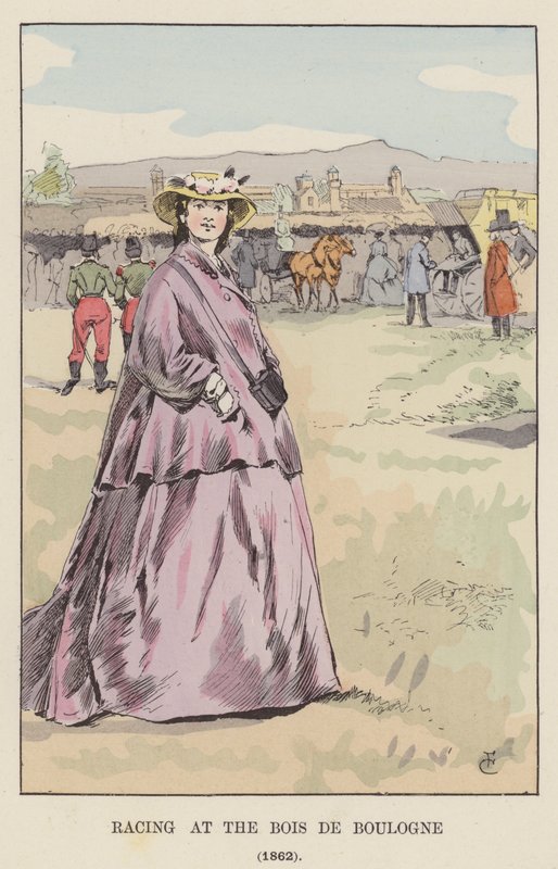 Racing ved Bois de Boulogne, 1862 av François Courboin