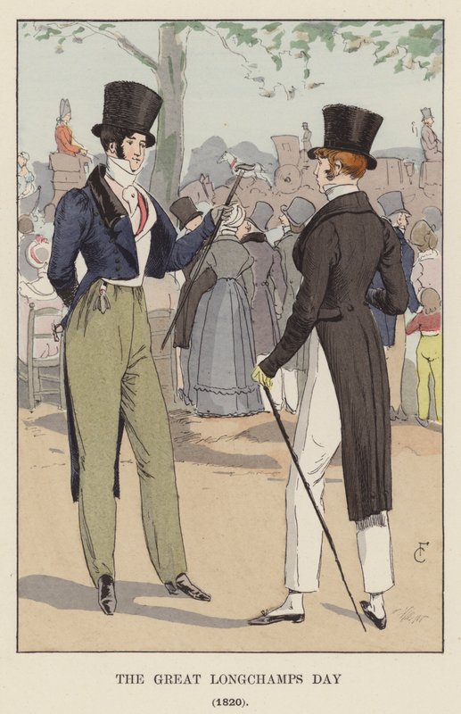 Den store Longchamps-dagen, 1820 av François Courboin