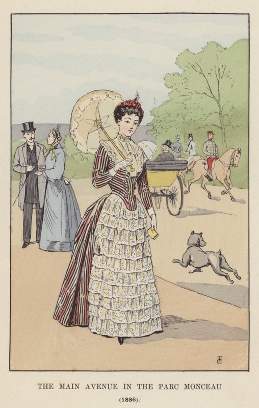 Main Avenue i Parc Monceau, 1886 av François Courboin