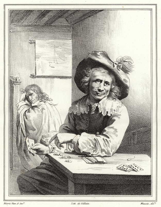 Kortspilleren av Frans van Mieris