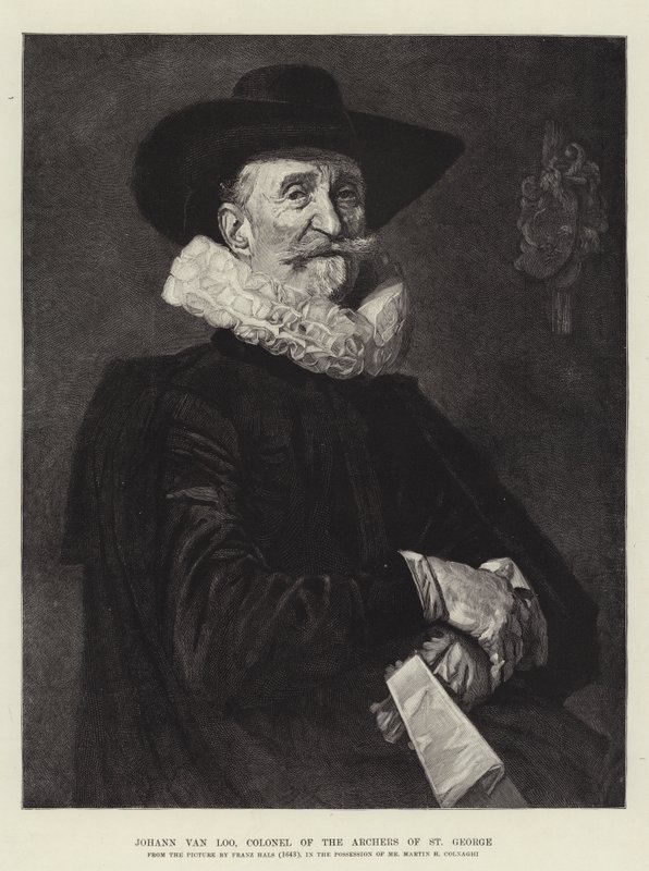 Johann van Loo, oberst for bueskytterne i St. George av Frans Hals