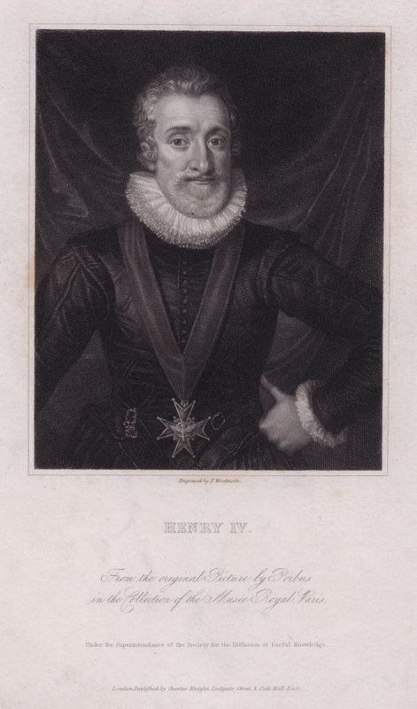Henry IV, konge av Frankrike (gravering) av Frans II (after) Pourbus