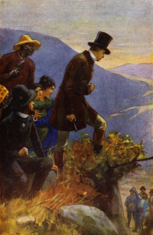 Illustrasjon for onkel Toms hytte av Harriet Beecher Stowe (litho-farge) av Franz Müller Munster