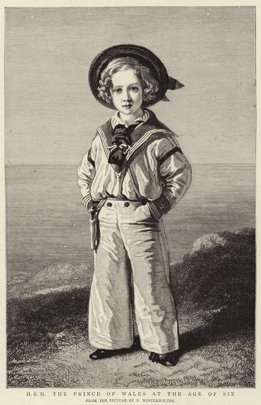 H R H Prinsen av Wales i en alder av seks (gravering) av Franz Xaver  Winterhalter (after)