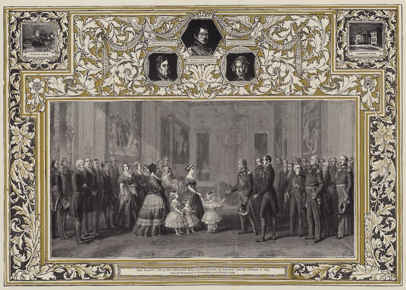 Hennes Majestet Dronningen mottok kong Louis Philippe i Windsor Castle, 8. oktober 1844 av Franz Xaver Winterhalter