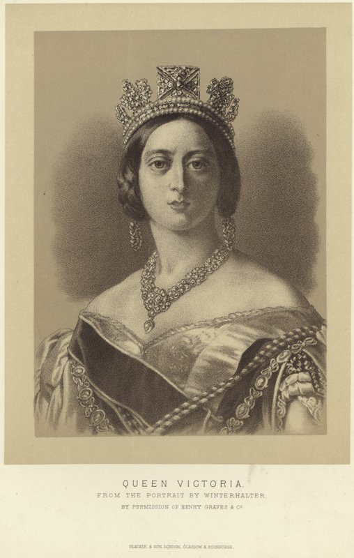 Portrett av dronning Victoria av Franz Xaver Winterhalter