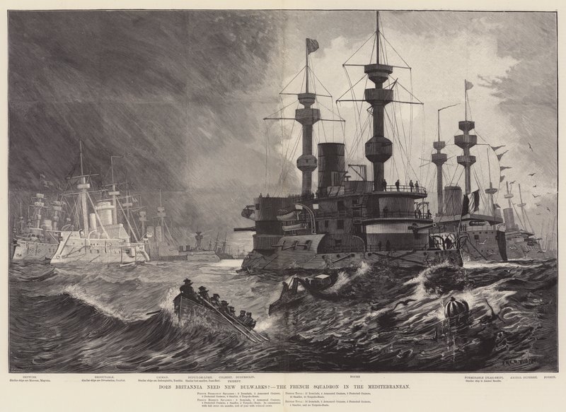 Trenger Britannia nye bolverk Den franske skvadronen i Middelhavet av Fred T. Jane