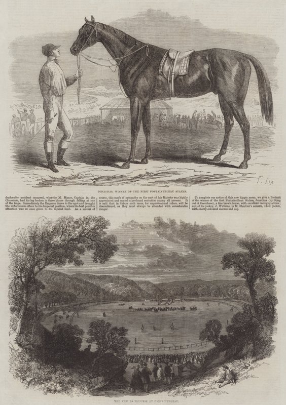 Ny veddeløpsbane ved Fontainebleau av Frederic Theodore Lix