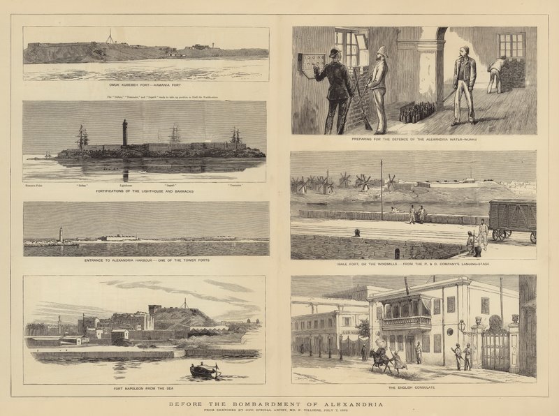 Før bombardementet av Alexandria av Frederic Villiers