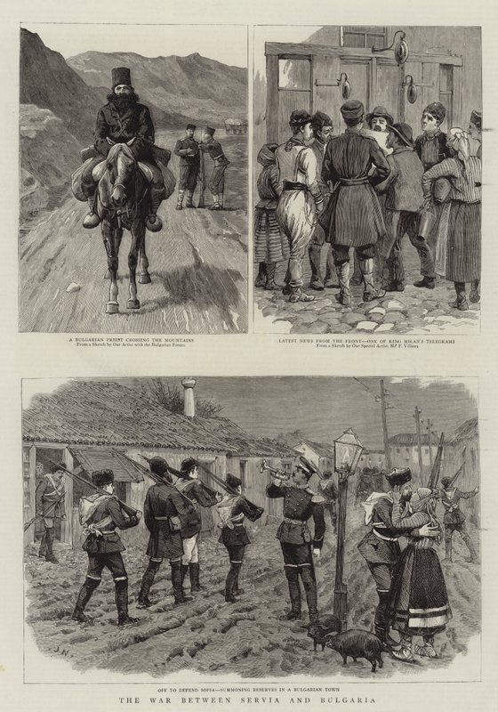 Krigen mellom Serbia og Bulgaria av Frederic Villiers