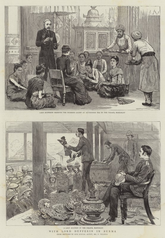 Med Lord Dufferin i Burma av Frederic Villiers