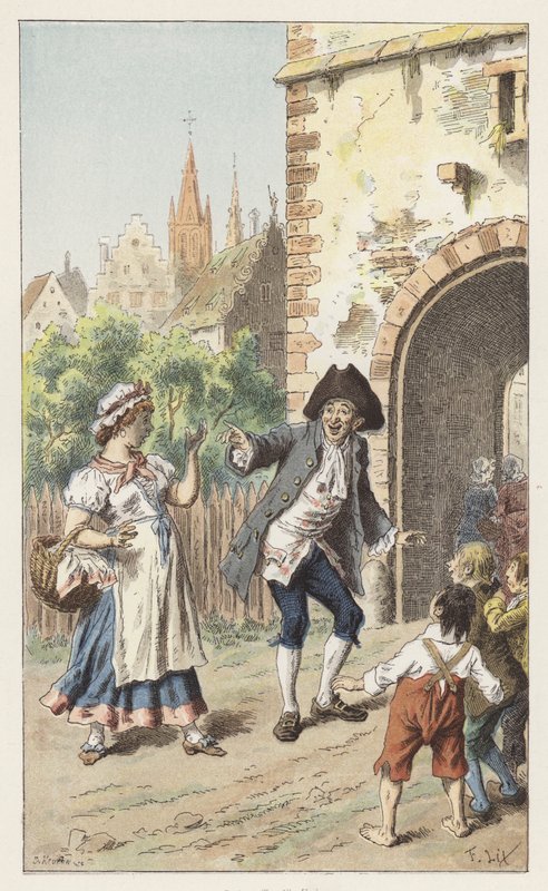 I Paris er det en dame (farge litho) av Frederic Theodore (after) Lix