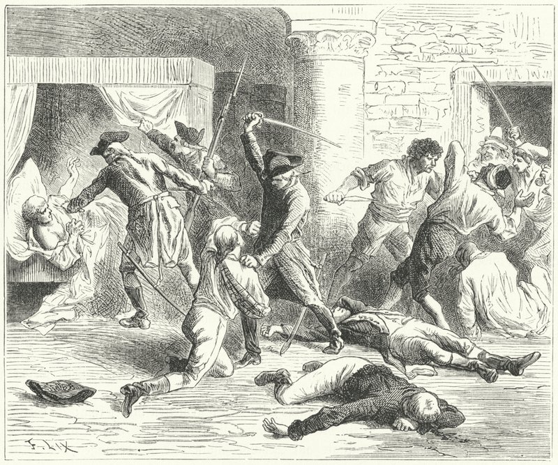 Massakren på franskmennene i Verona av Frederic Theodore (after) Lix
