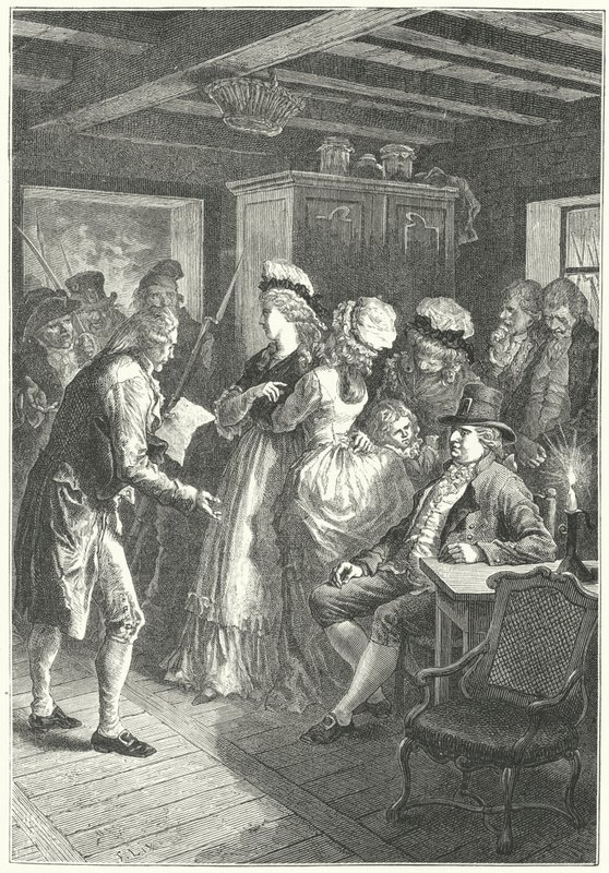 Arrestasjonen av Ludvig XVI og hans familie i Varennes av Frederic Theodore (after) Lix