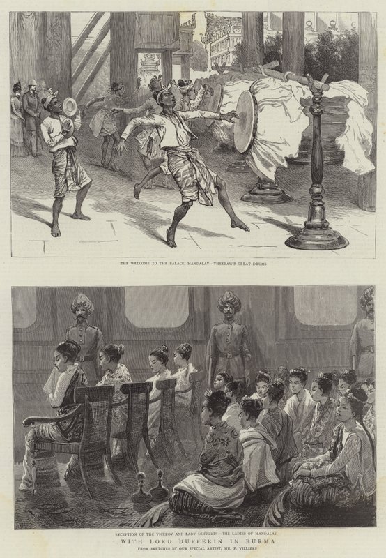 Med Lord Dufferin i Burma av Frederic Villiers