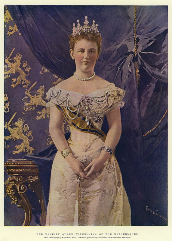 Hennes Majestet Dronning Wilhelmina av Nederland av Frederic de Haenen