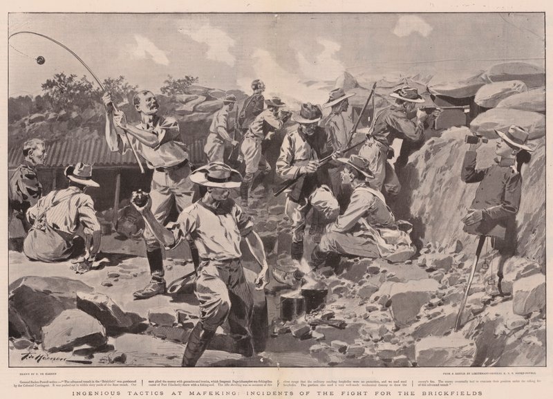 Genial taktikk hos Mafeking, Incidents of the Fight for the Brickfields av Frederic de Haenen