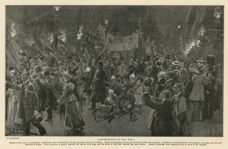 Ladysmith Day i Pall Mall av Frederic de Haenen