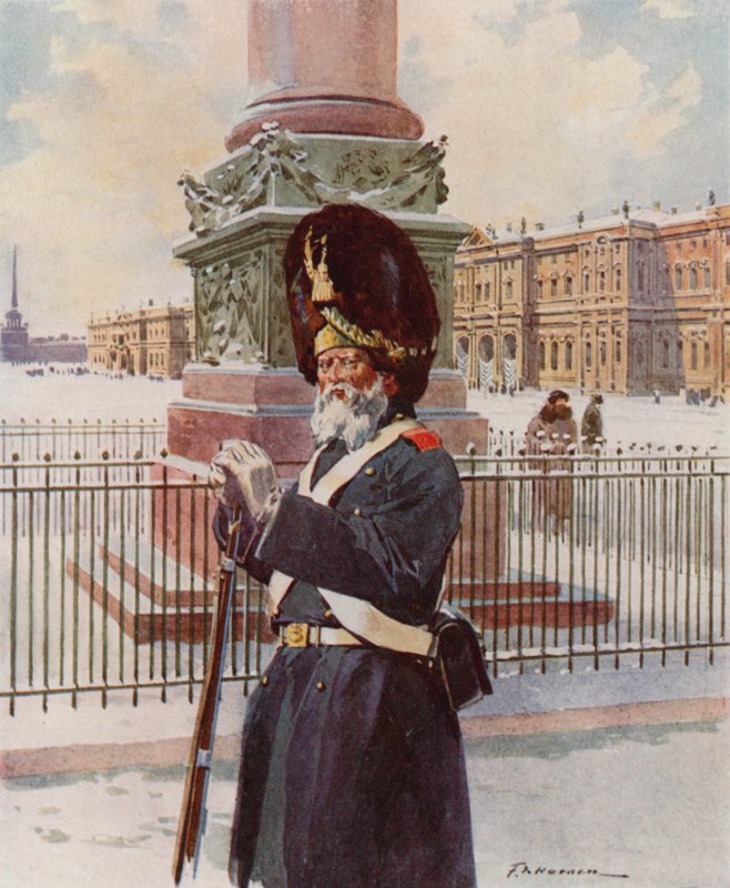 En av Palace Grenadiers av Frederic de Haenen