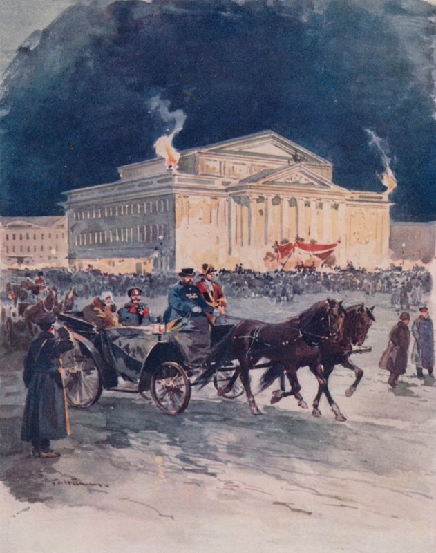 Imperial Opera House etter en gallaforestilling av Frederic de Haenen