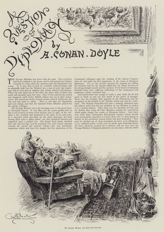 A Question of Diplomacy, av Arthur Conan Doyle av Frederick Barnard