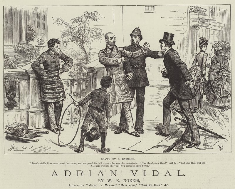 Adrian Vidal, av W E Norris av Frederick Barnard