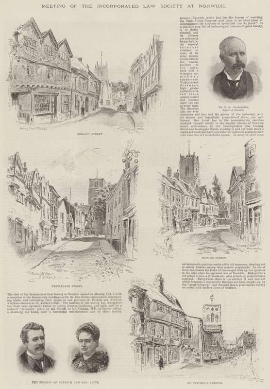 Møte i Incorporated Law Society i Norwich av Frederick George Kitton
