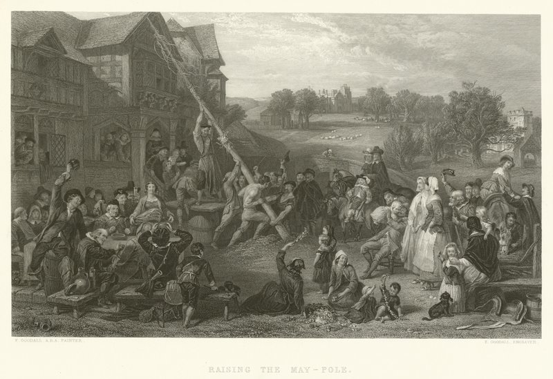 Heving av mai-polen av Frederick Goodall