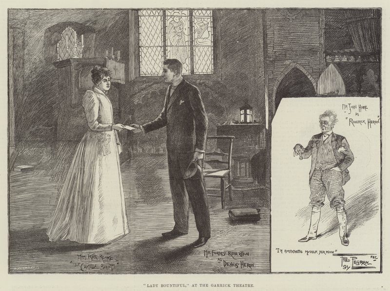Lady Bountiful, på Garrick Theatre av Frederick Pegram