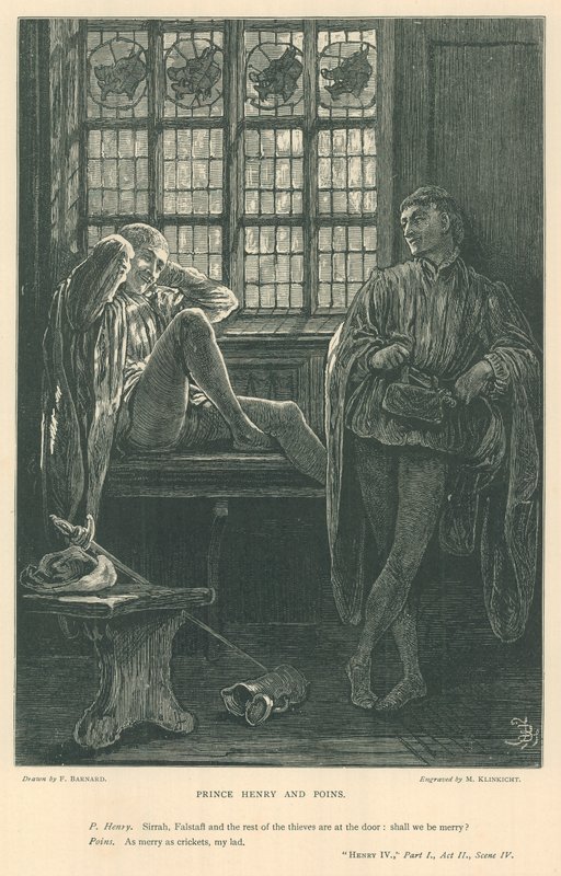 Illustrasjon for kong Henrik IV, del i av Frederick Barnard