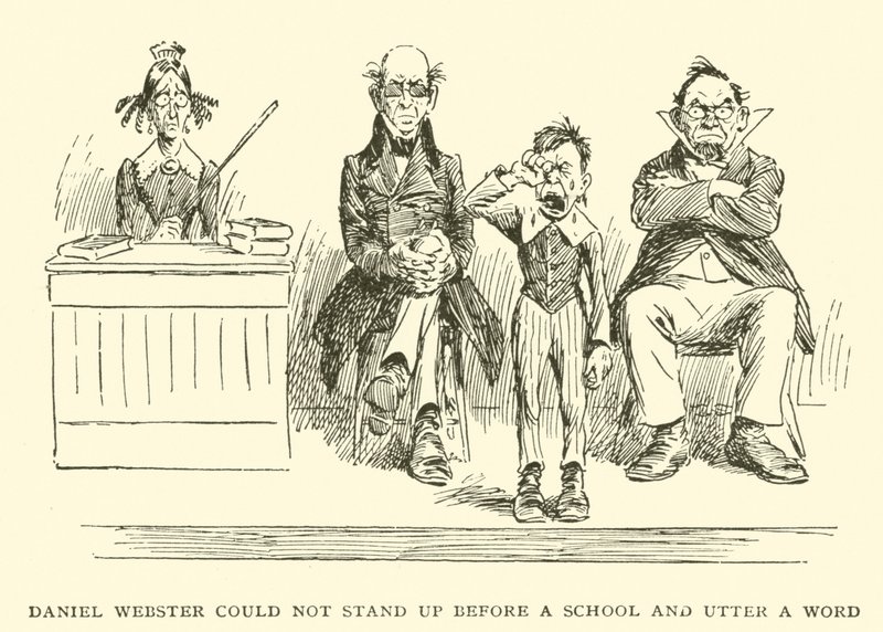 Daniel Webster kunne ikke stå frem foran en skole og si et ord av Frederick Burr Opper