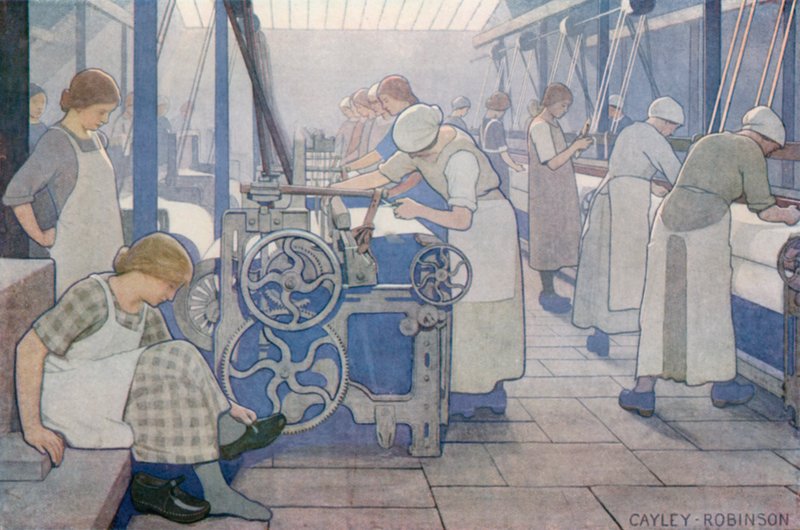 British Industries, Cotton av Frederick Cayley Robinson