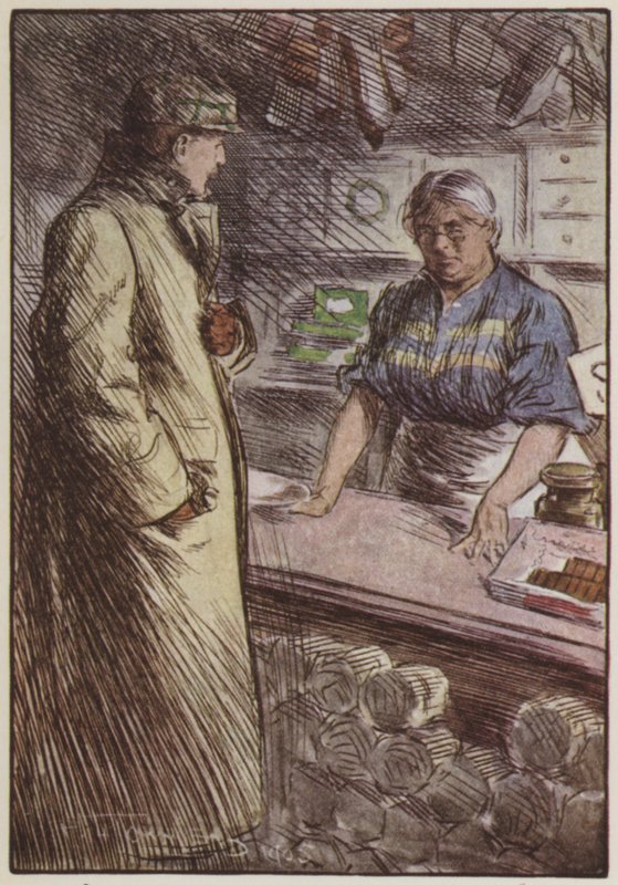 Illustrasjon for They av Rudyard Kipling (farge litho) av Frederick Henry Townsend