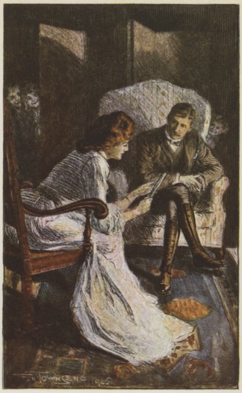 Illustrasjon for They av Rudyard Kipling (farge litho) av Frederick Henry Townsend