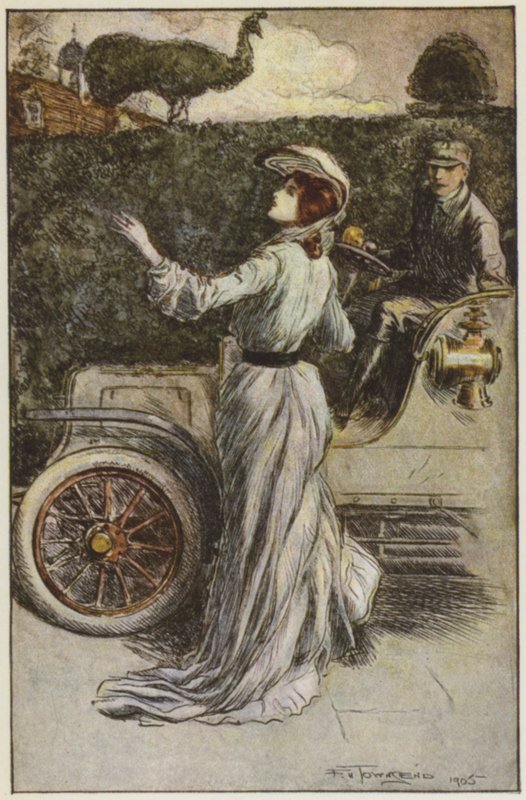 Illustrasjon for They av Rudyard Kipling (farge litho) av Frederick Henry Townsend